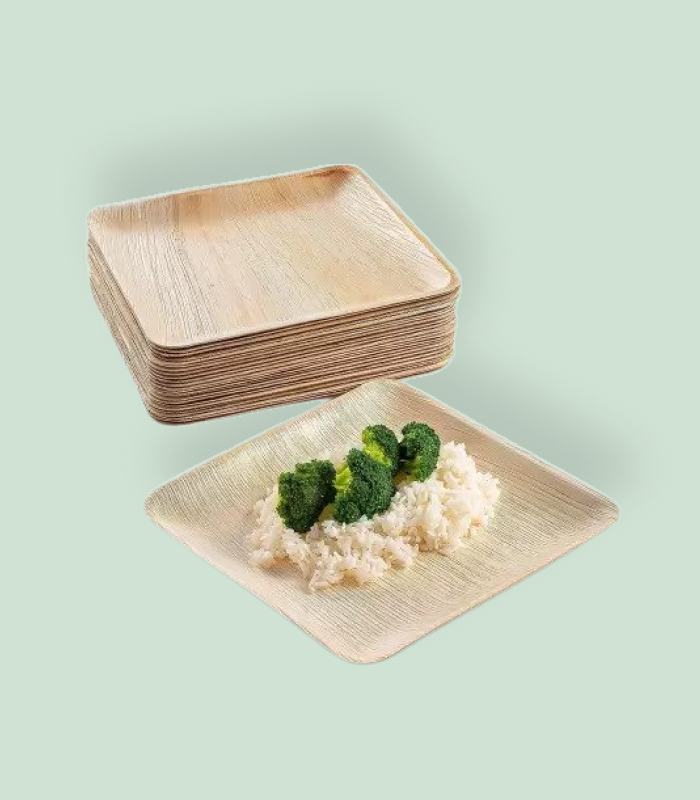 thumbnail image 2 of Biodegradable Compostable Eco Friendly Disposable 5 Inch Square Paper Plates Application 2 of 13
